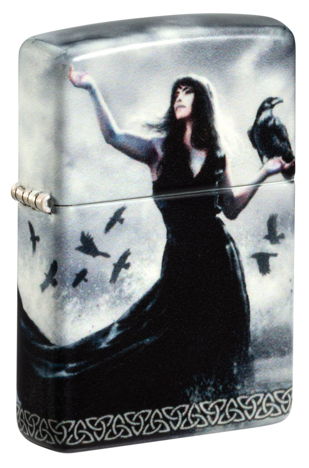 Оригинальная бензиновая зажигалка ZIPPO Mazzi® с покрытием 540 Matte, латунь/сталь, белая, 38x13x57 мм