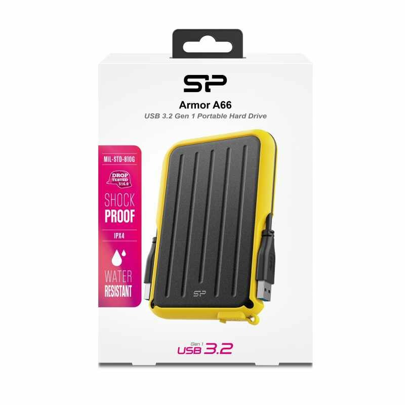 Внешний жесткий диск 4Tb Silicon Power Armor A66 SP040TBPHD66LS3Y желтый USB 3.0 - фото №7