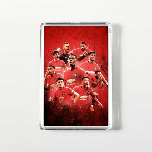 Магнит акриловый прямоугольный GOODbrelok принт Манчестер Юнайтед - 0003 250₽
