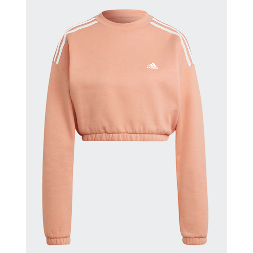 Пуловер adidas ADIDAS CROP CREW W - SWEATSHIRTS HC2920, размер 2XL, розовый пуловер adidas размер m черный