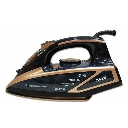 Многофункциональный электрический паровой утюг отпариватель 2800Вт Черный золотистый 210000₽