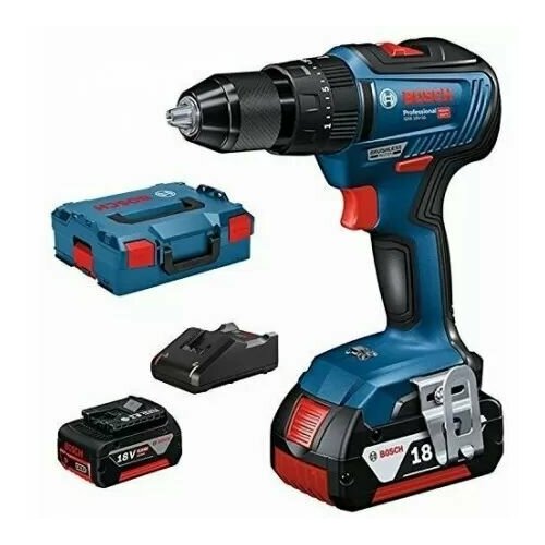 дрель шуруповерт bosch gsb 12v 35 2 x 3 0 ah l boxx 06019j9000 Дрель-шуруповерт Bosch GSB 18V-55 , 2 x 4.0 Ah + L-Boxx (06019H5300)