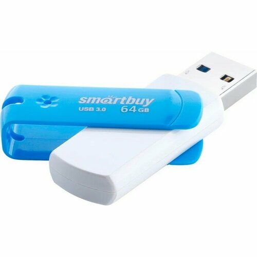 Флешка Smartbuy 64GBDB-3 64 Гб USB30 чт до 75 Мбс зап до 15 Мбс синяя 1009₽