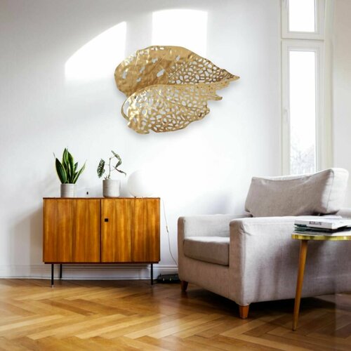 Панно настенное декоративное Монстера 50х34 см / Картины для интерьера на стену декор для дома интерьера