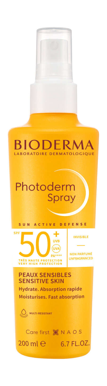 BIODERMA LABORATOIRE DERMATOLOGIQUE Спрей для тела Фотодерм MАХ SPF 50+, 200 мл