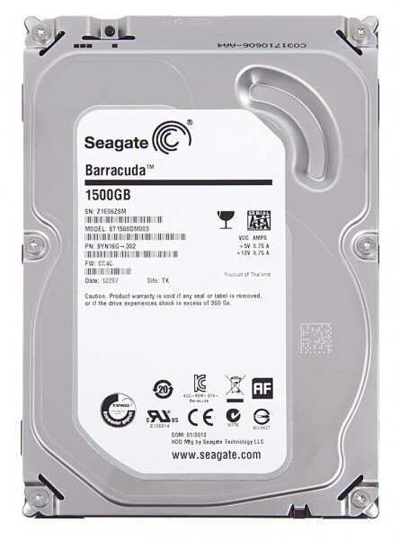 Жесткий диск Seagate 9YN16G 1,5Tb 7200 SATAIII 3.5" HDD