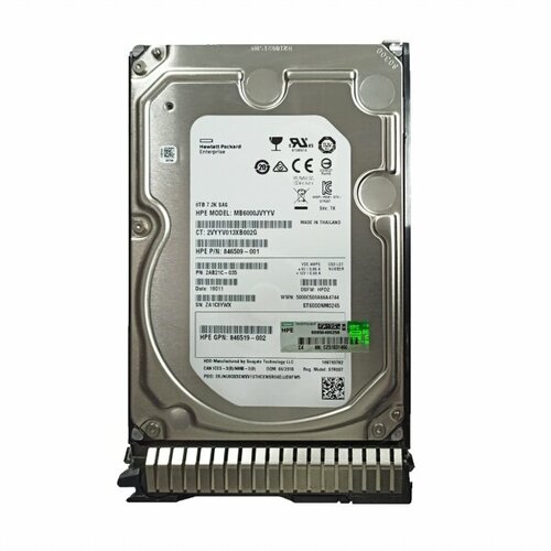 Жесткий диск HP 846514-B21 6Tb 7200 SAS 35 HDD 39140₽