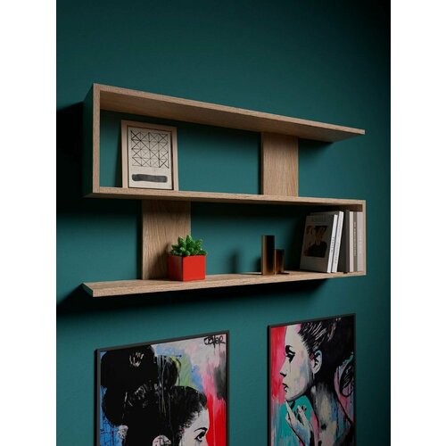 Полка настенная навесная для книг, цветов