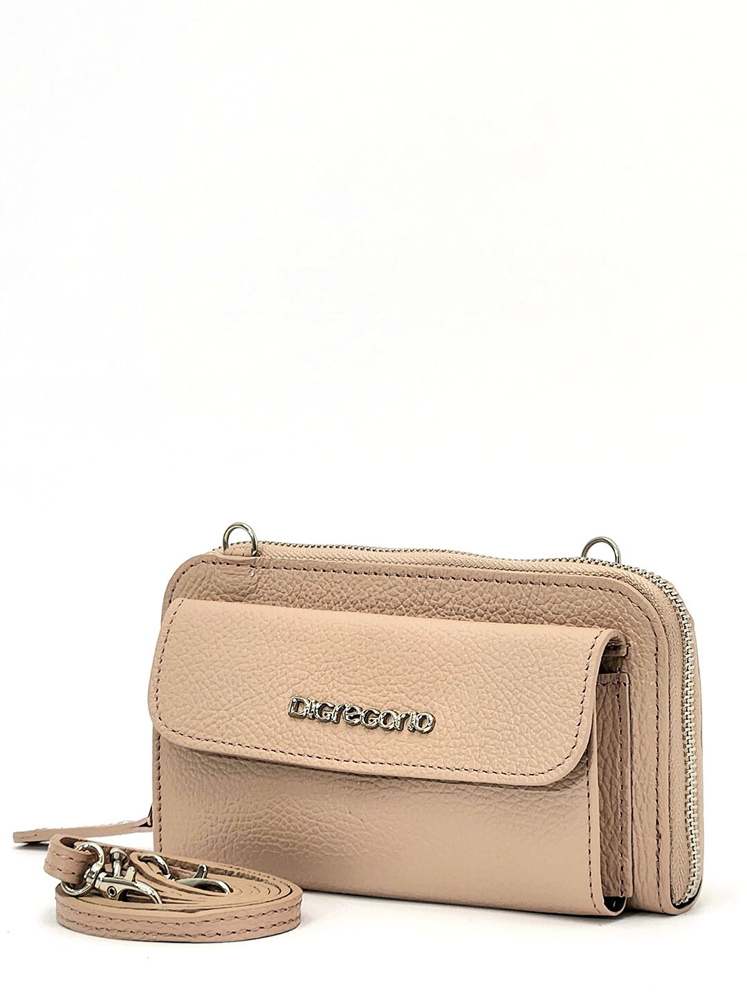 фото Сумка Di Gregorio gr8722 vitello menta argento v2