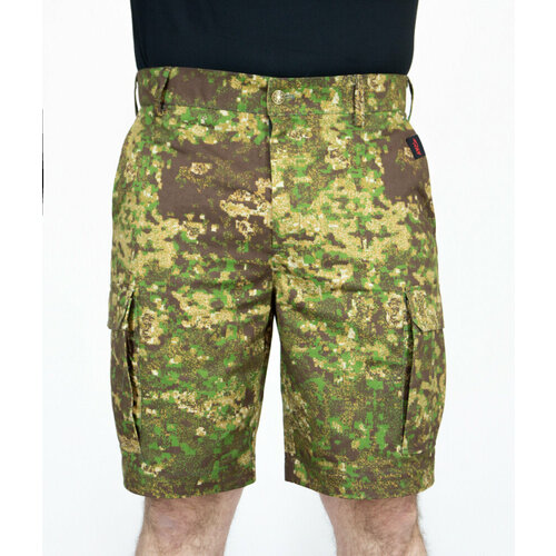 Карго RAY Шорты мужские Military, размер 50, коричневый шорты карго мужские камуфляжные модные свободные штаны со множеством карманов в стиле милитари брюки камуфляжные лето