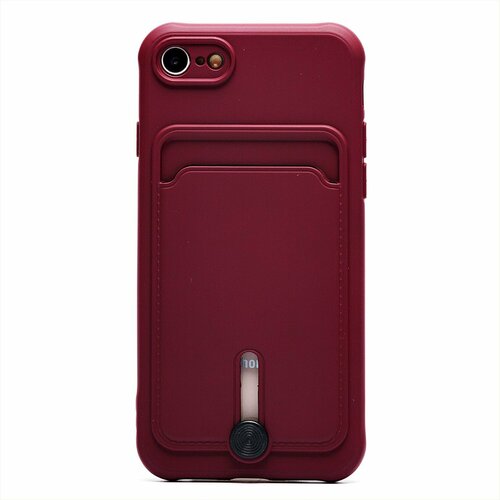Чехол-накладка SC304 для смартфона Apple iPhone 7/8/SE2020, бордовый (208663)