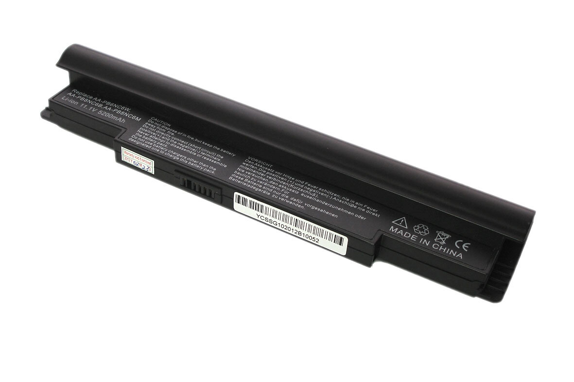 Аккумуляторная батарея для ноутбука Samsung Mini NC10 (AA-PB6NC6E) 5200mah OEM черная