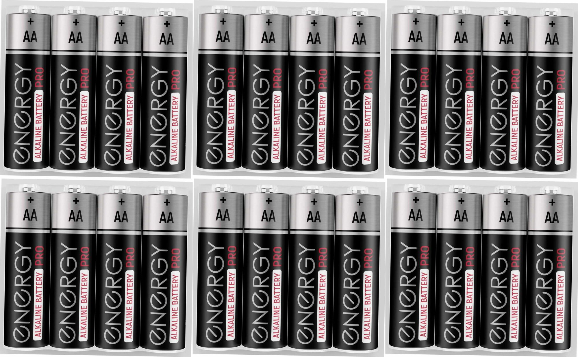 Energy PRO Батарейка алкалиновая Pro LR6 (AА), 4 шт, 6 уп