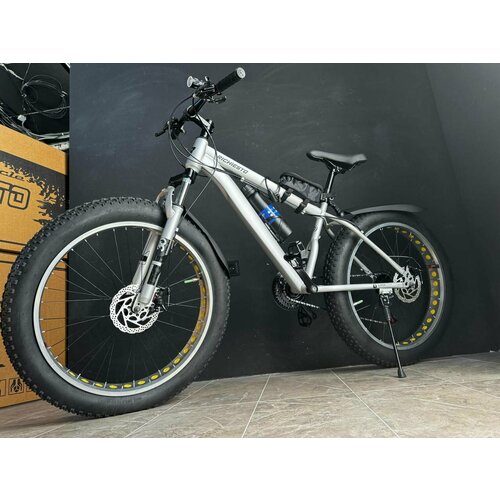 Велосипед Фэтбайк SPR Richiesto 24 Горный Спортивный Взрослый Подростковый серебристый глянец модель 2024 27100₽