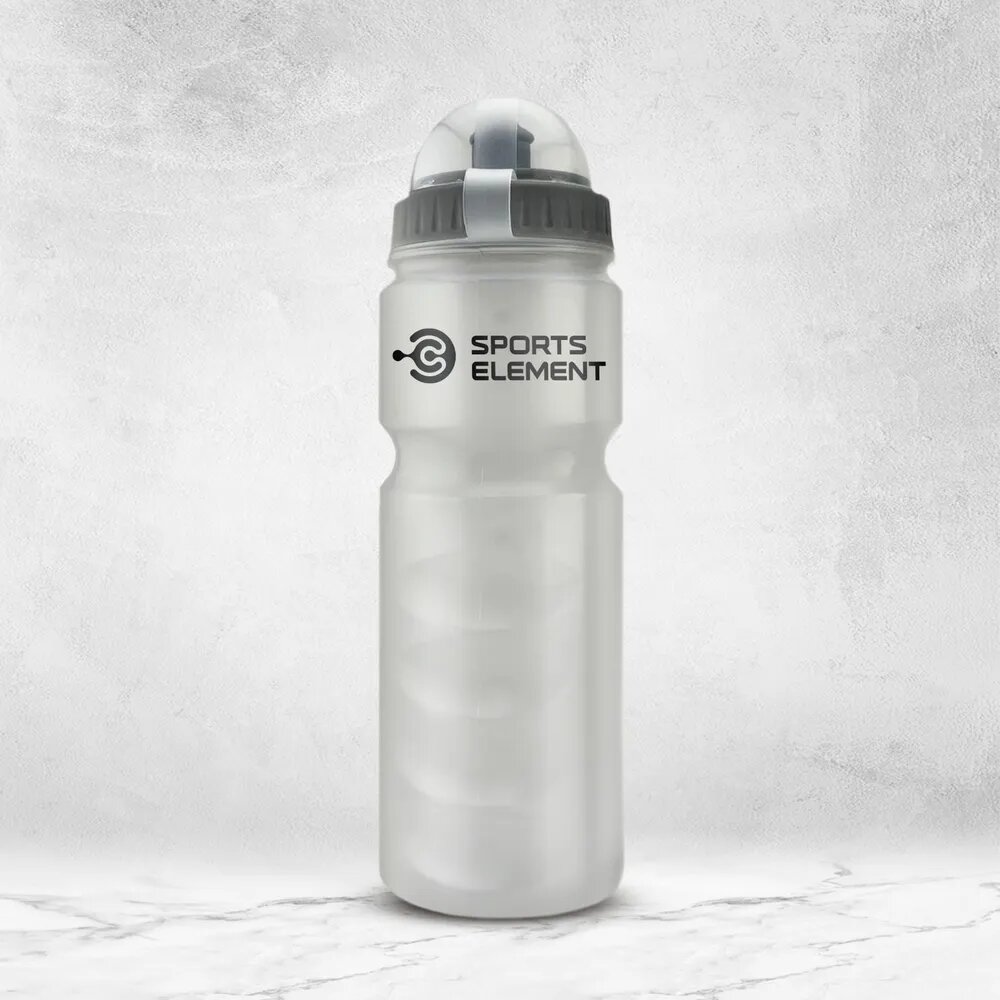 Спортивная бутылка Sports Element 700мл серая, прозрачная