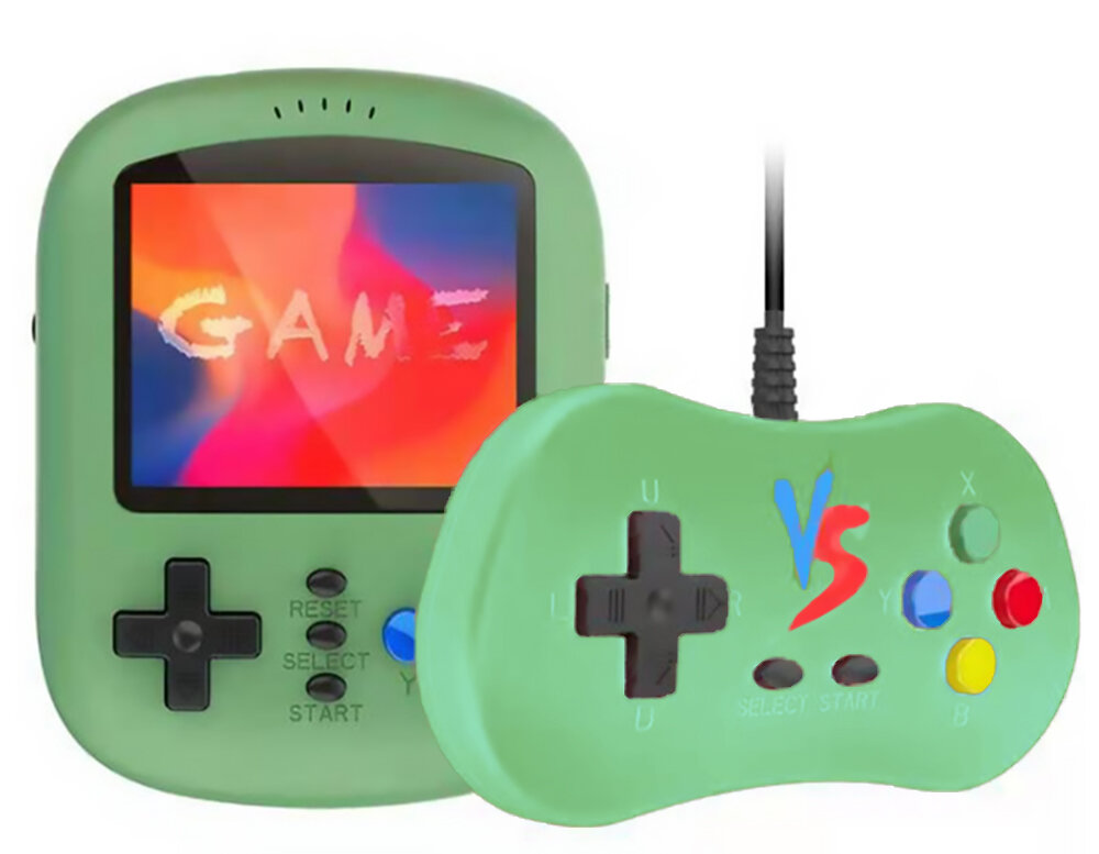 Портативная консоль GAME BOX Handheld Game Console K21 620 in 1 (+gamepad) Green