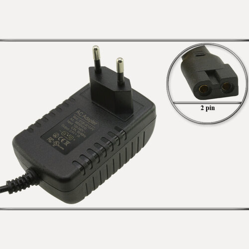 Изображение товара Адаптер (блок) питания 2.4V, 1A, 2pin (4120-0210-ADL), ЗУ для машинки стрижки волоc BaByliss Pro Forfex FX660E Type T55