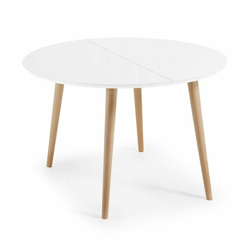 Стол La Forma (ех Julia Grup) Стол Oakland белый круглый арт. 052681