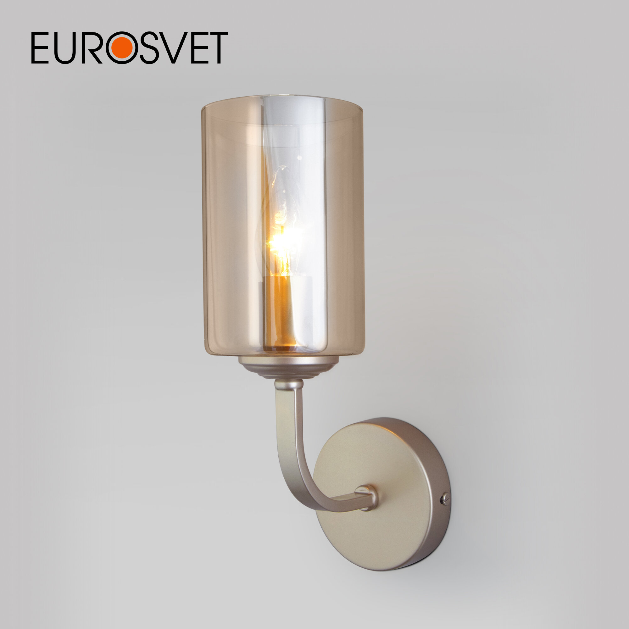 Бра / Настенный светильник Eurosvet Defi 60138/1 цвет перламутровое золото