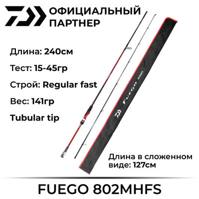 Спиннинг Daiwa Fuego 802MHFS