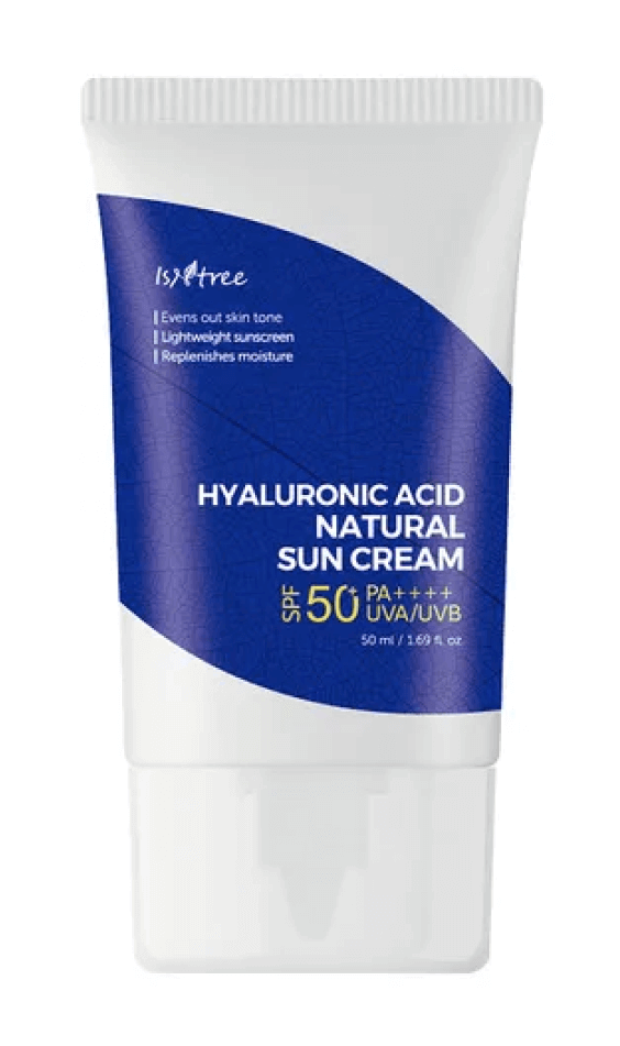 Увлажняющий минеральный солнцезащитный крем IsNtree Hyaluronic Acid Natural Sun Cream SPF50+ PA++++, 50 мл