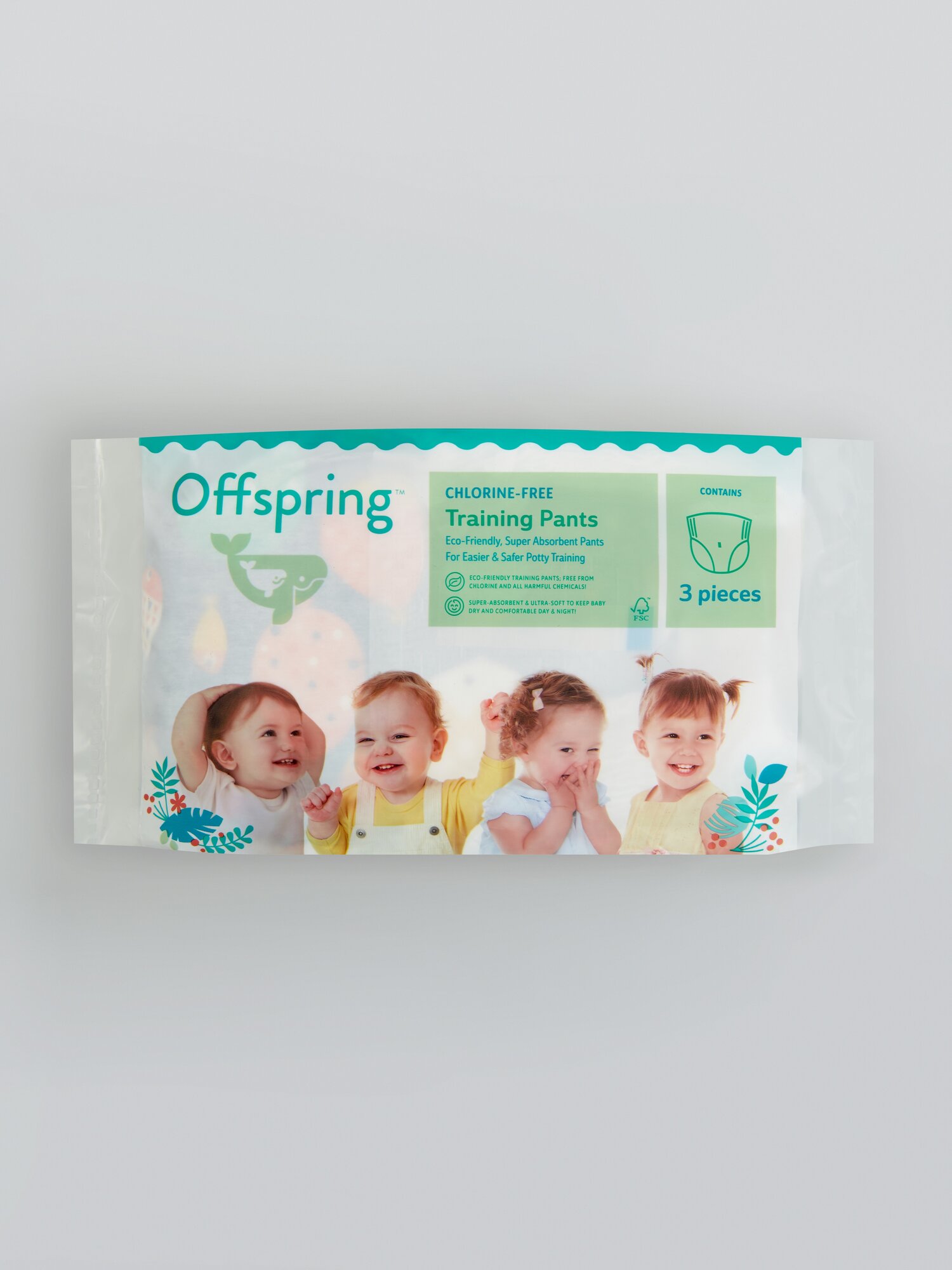 Подгузники Offspring Trevel Pack - XL, 3 штуки