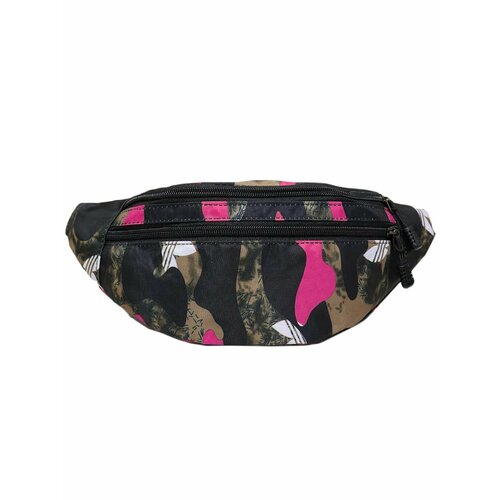 Сумка поясная Crystel Eden, фактура гладкая, фуксия, коричневый