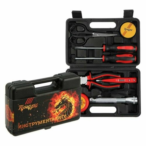 Набор инструментов в кейсе тундра в подарочной упаковке 8 предметов 1930₽