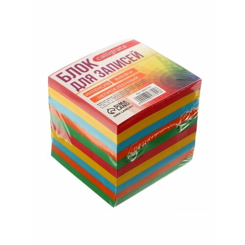 Блок бумаги дзаписей непроклеенный цветн интенсив 80гм2 722₽