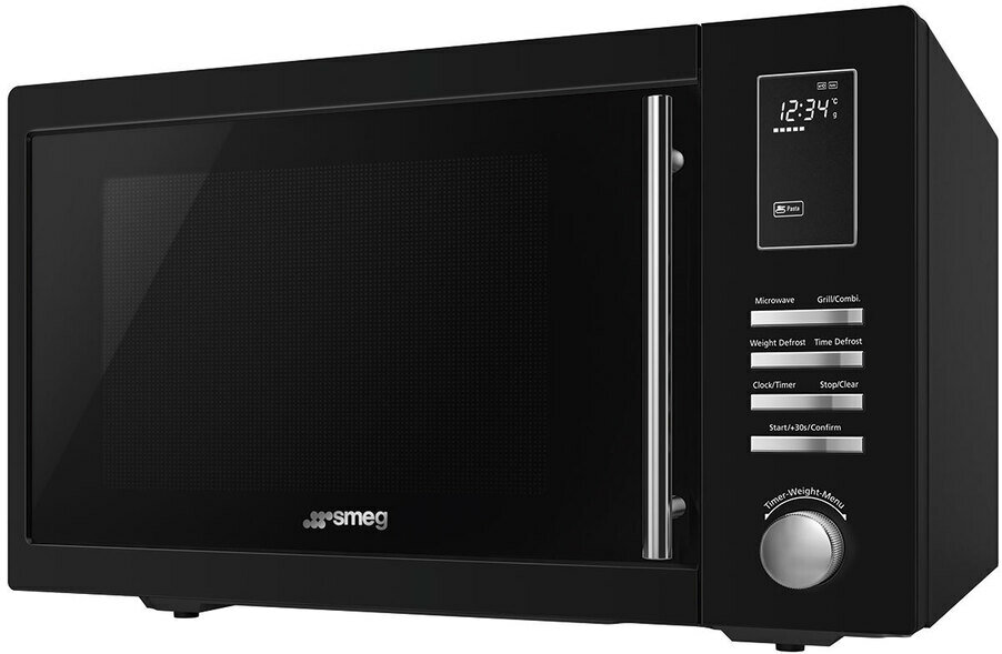 Микроволновая печь Smeg MOE25B, 6 функций, объем 25 л, цвет чёрный
