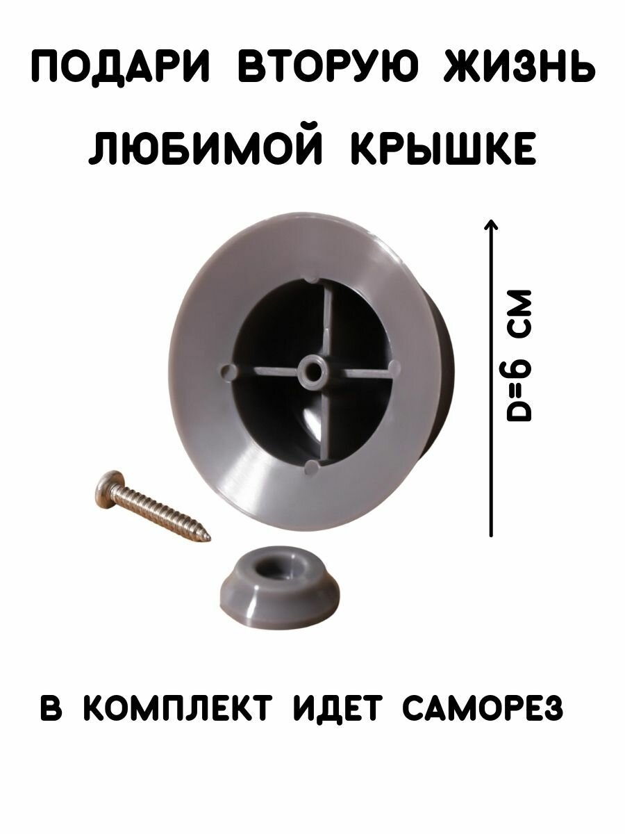 Ручка для крышки кастрюли, 2 шт. — фото 1