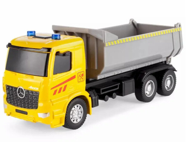 Машина инерционная Play Smart 1:50 «Mercedes-Benz Arocs: Самосвал» 6716 Автопарк, свет и звук / Микс