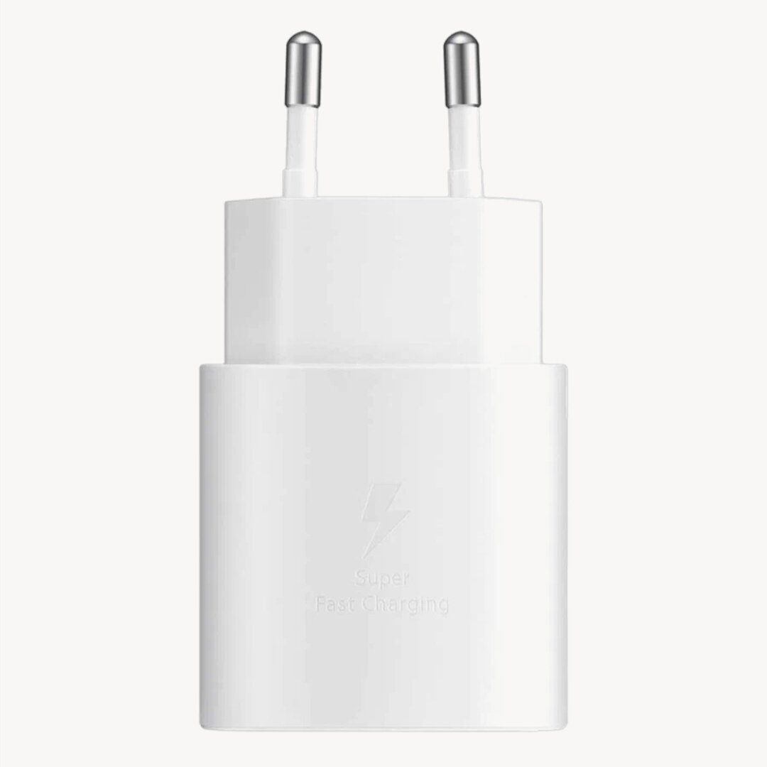 Зарядное устройство для Samsung 25w + кабель USB Type C/ быстрая зарядка для Samsung 25w (вт) с проводом/ Сетевой адаптер usb c — фото 1