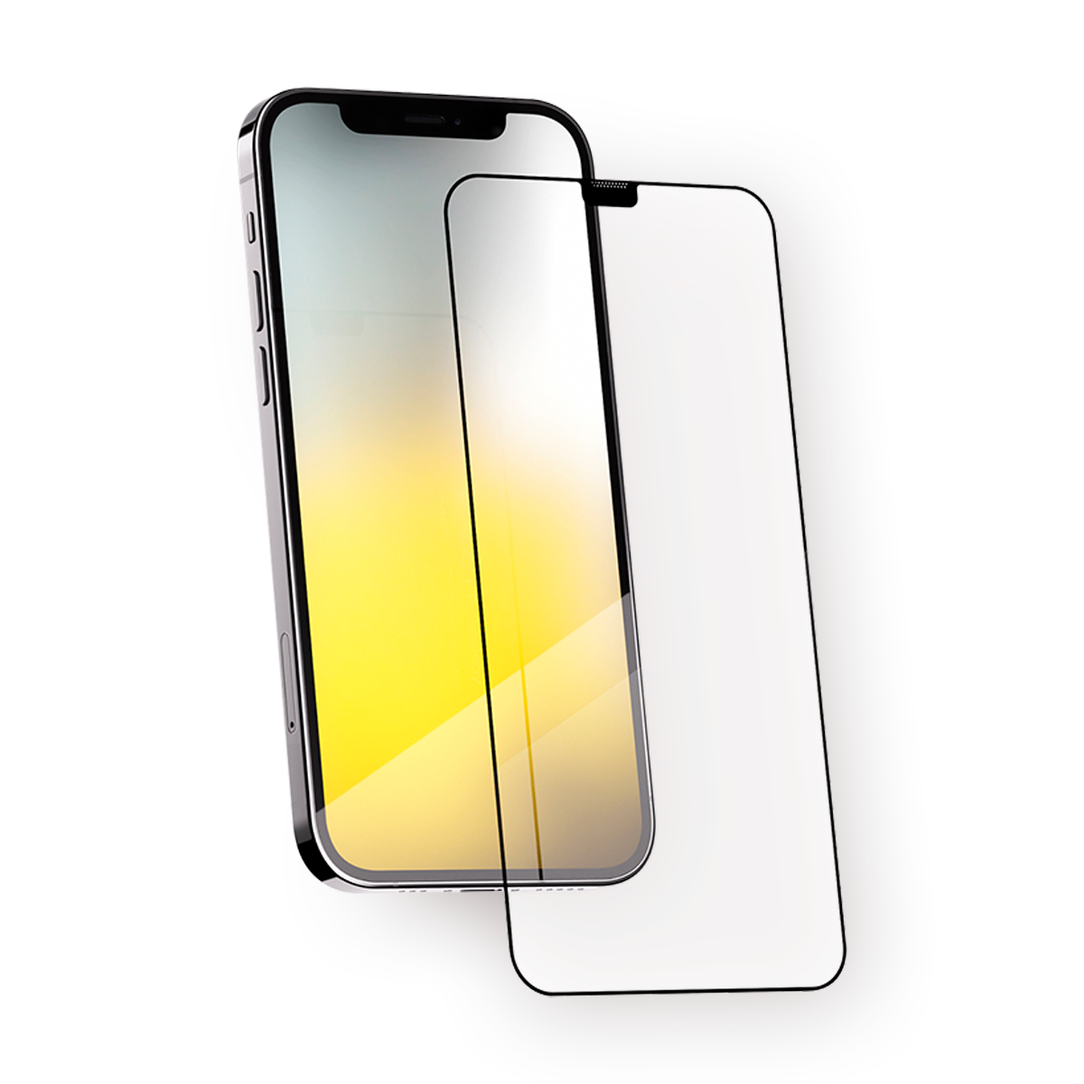 Стекло защитное с аппликатором Commo для Apple iPhone 12/Pro прозрачное