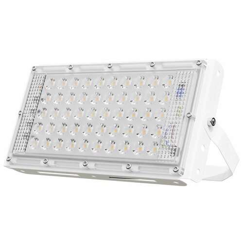 Прожектор-трансформер светодиодный уличный SMD 50 Вт IP65 цвет белый 942₽