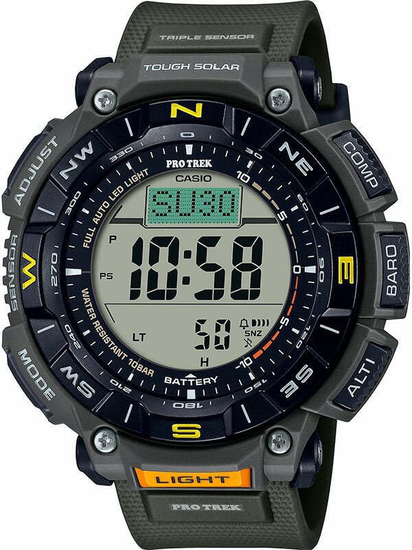 Наручные часы CASIO Pro Trek, хаки, черный — фото 1