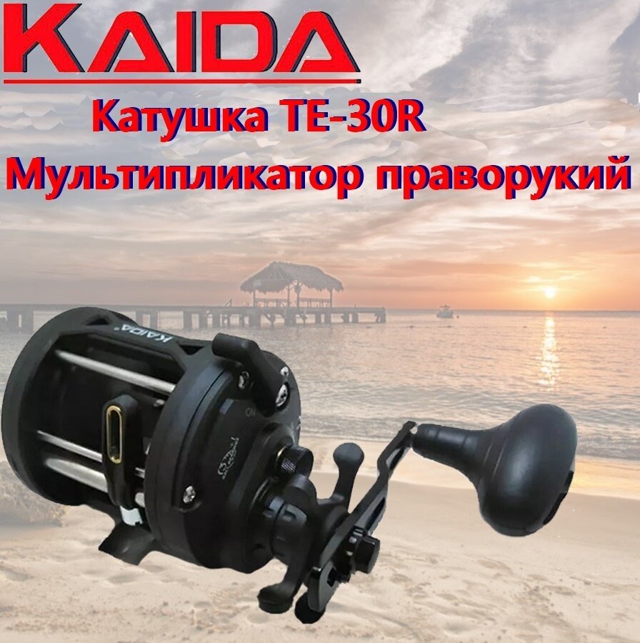 Катушка KAIDA мультипликаторная TE 30-R (3+1)BB