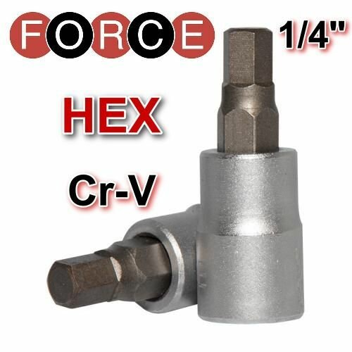 Головка бита 1 4 вставка шестигранная 4 мм FORCE 3243204