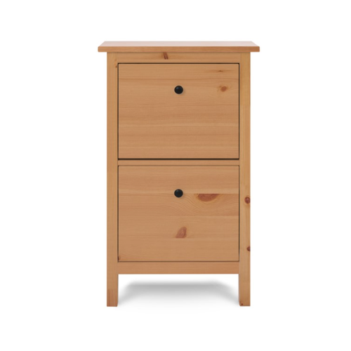 фото Шкаф для обуви/обувница галошница в прихожую хемнэс hemnes/ кымор, 59х101х22см, светло- коричневый лузалес