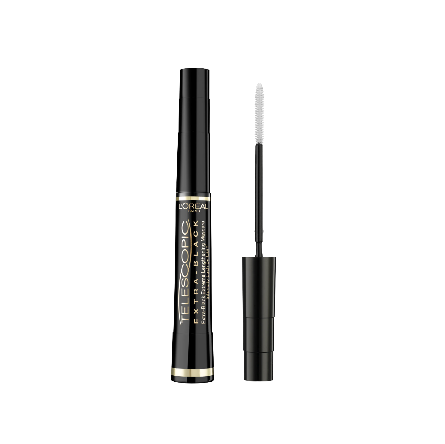 L'Oreal Тушь для ресниц "Телескопик", для удлинения и разделения, экстрачерная, 8 мл