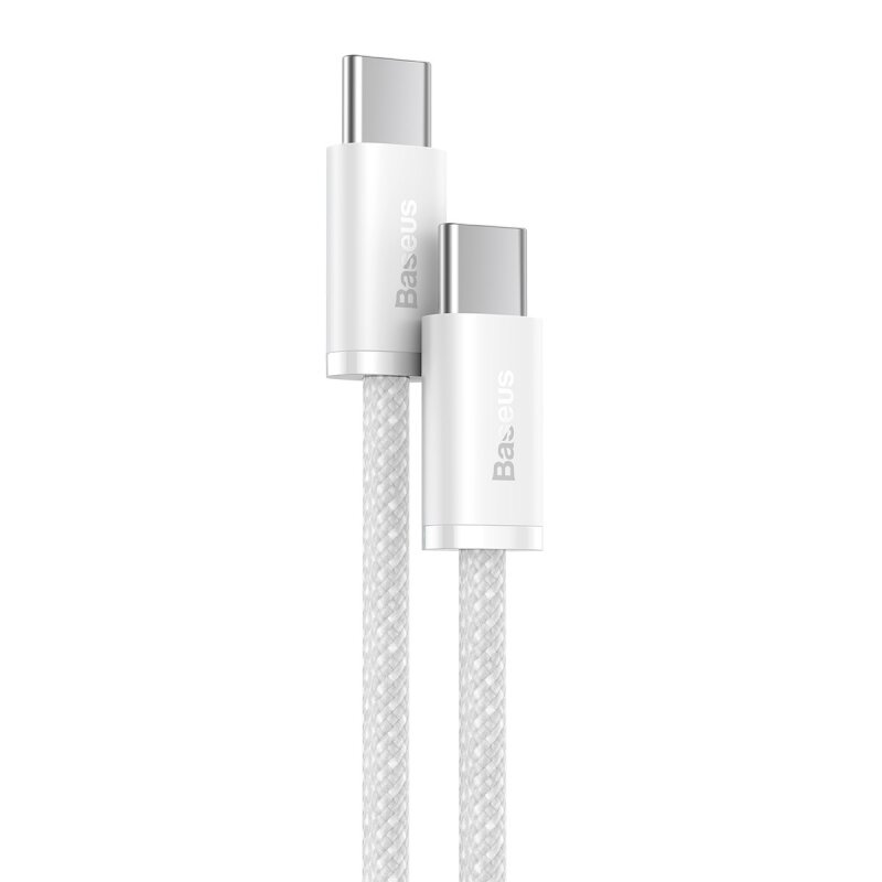 Кабель Baseus Dynamic Series Fast Charging Data Cable Type-C to Type-C 100W 1m White (CALD000202) — фото 1