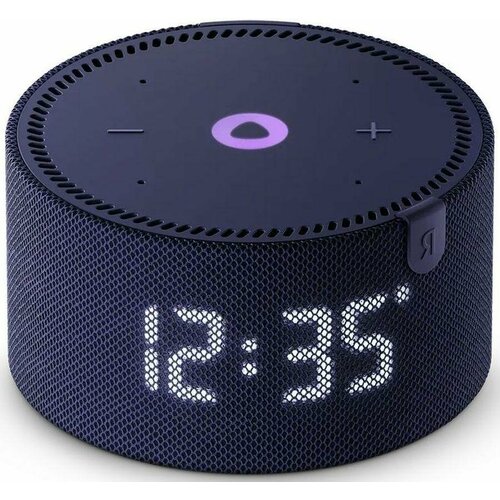 Умная колонка яндекс Новая Станция Мини с часами (YNDX-00020B), синий