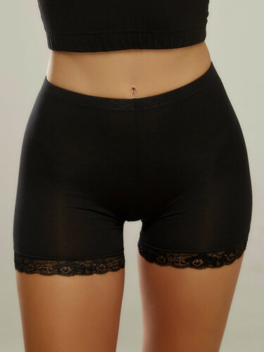 Изображение товара Трусы Трусы-шорты высокие. Панталоны от натирания с кружевом.