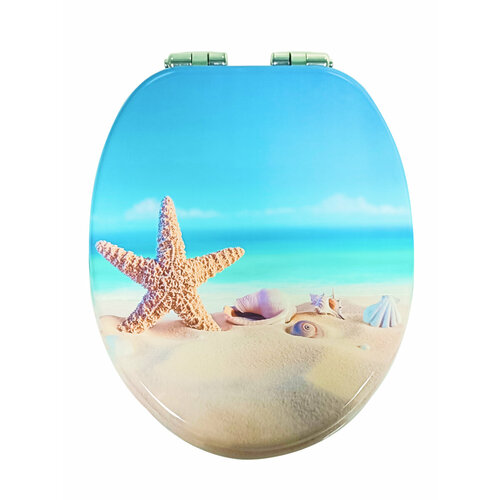 Сиденье для унитаза из МДФ Toucan Звезда на пляже 3276₽