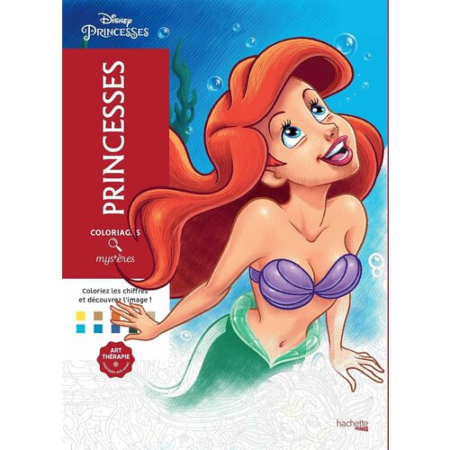 Раскраска по номерам Coloriages mysteres Disney - Princesses - Принцессы Дисней - Русалочка 128стр - 2019457156 4899₽