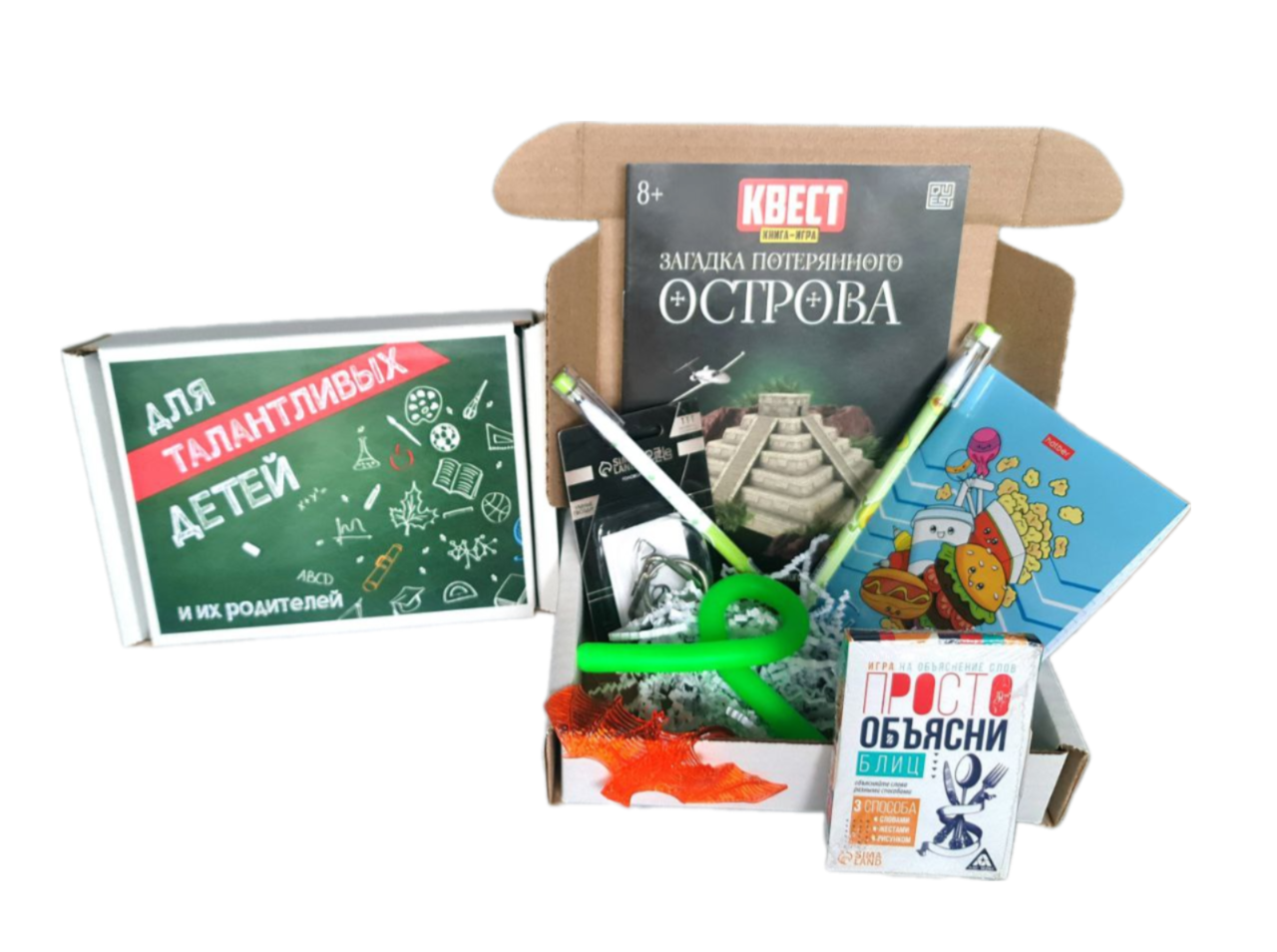 Универсальный подарок для мальчиков и девочек 7-10 лет / развивающий игровой набор из для детей в веселой упаковке — фото 1