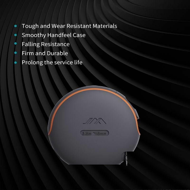 Измерительные Инструменты Xiaomi Xiaomi JIMI 5,5 м/3,5 м с автоматической блокировкой, портативная рулетка, линейка с покрытием и кнопкой тормоза, износостойкая измерительная сталь