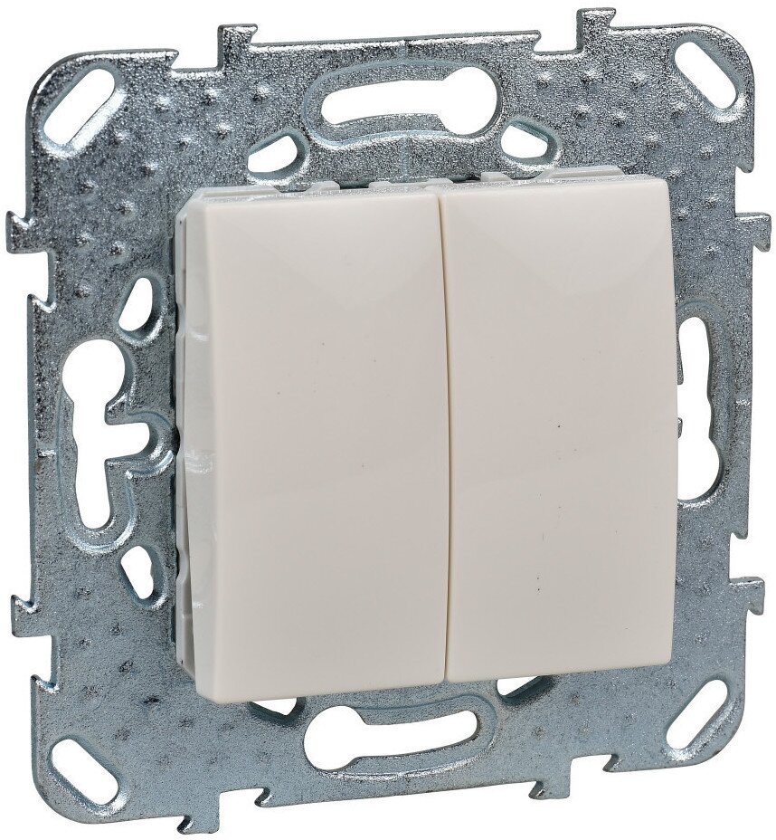 Выключатель двухклавишный Schneider Electric Unica бежевый MGU5.211.25ZD