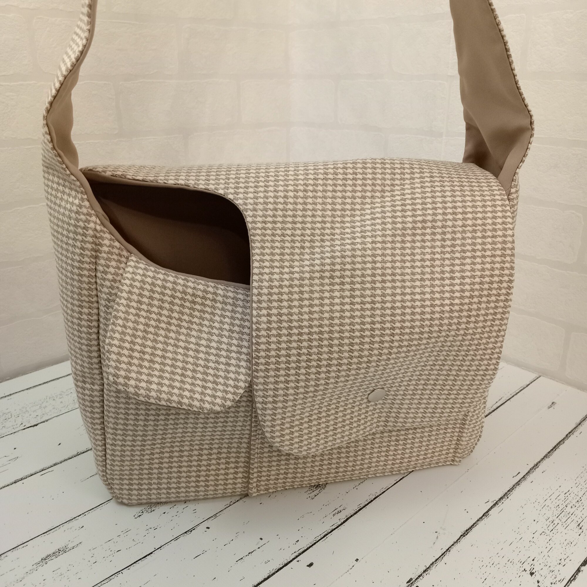 Летняя сумка-переноска для собак 3-4 кг размер М 36см Х 14см Х 25см бежевая