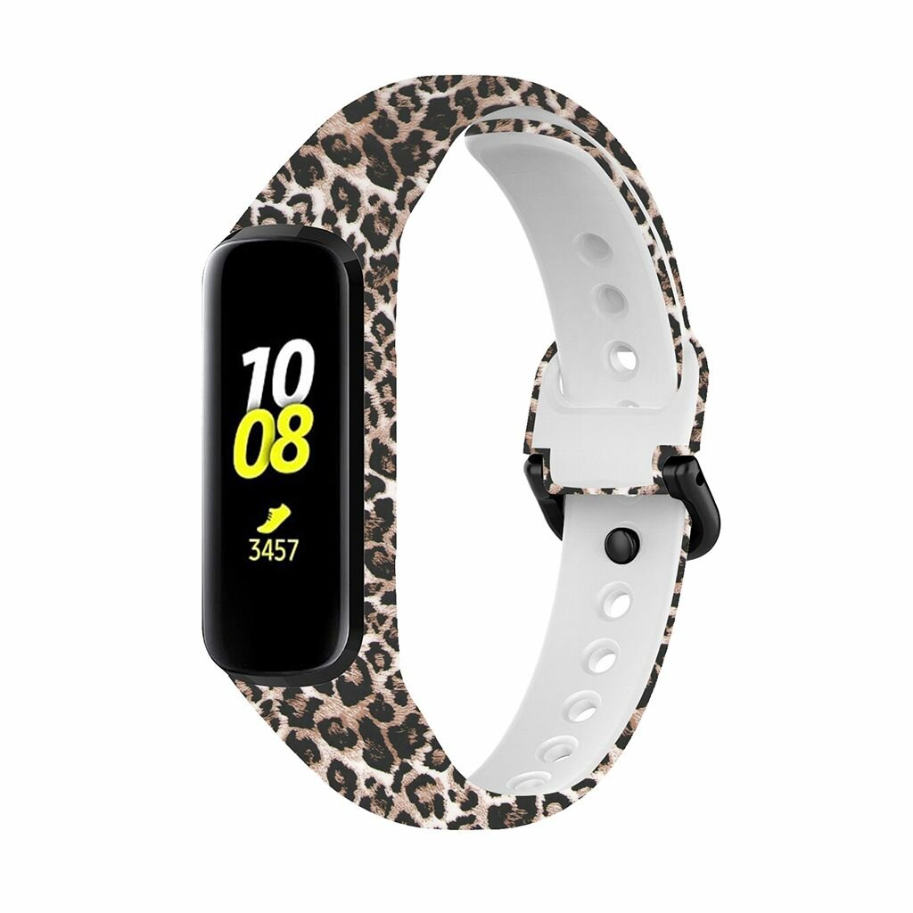 Цветной ремешок Galaxy Fit2 R220 с леопардовым узором